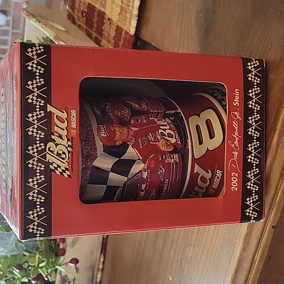 2002 Dale Earnhardt Jr Bud Nascar Stein Run in the Red. New - Picture 4 of 10